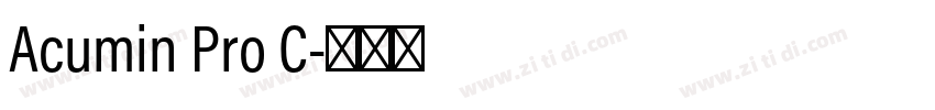 Acumin Pro C字体转换